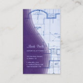 Geschäftskarten mit Trendy Architecture Visitenkarte (Rückseite)