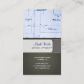 Geschäftskarten mit Trendy Architecture Visitenkarte (Rückseite)