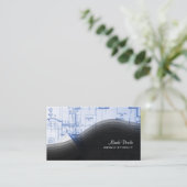 Geschäftskarten mit Trendy Architecture Visitenkarte (Stehend Vorderseite)