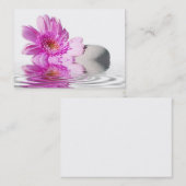 Geschäftskarten-Rosa-Blume Visitenkarte (Vorne/Hinten)