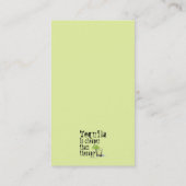 GESCHÄFTSKARTEN - TEQUILA IST KREATIV ALS THERAPIE VISITENKARTE (Rückseite)