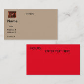 GESCHÄFTSKARTEN VISITENKARTE (Vorne/Hinten)