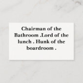 Geschäftskarten Visitenkarte (Vorderseite)