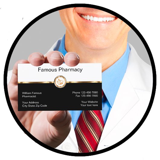 Geschäftskarten von Classy Pharmacy Pharmaceutical Visitenkarte