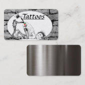 Geschäftskarten von Tattoo Template Visitenkarte (Vorne/Hinten)
