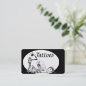 Geschäftskarten von Tattoo Template Visitenkarte (Stehend Vorderseite)