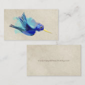 GESCHÄFTSKARTEN WATERCOLOR HUMMASCHINE VISITENKARTE (Vorne/Hinten)