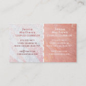 Geschäftskarten zur Verhütung von Scheidungen Visitenkarte (Rückseite)