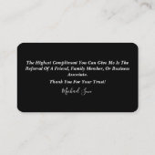 Geschäftskarteninstitut / Realtor Visitenkarte (Rückseite)