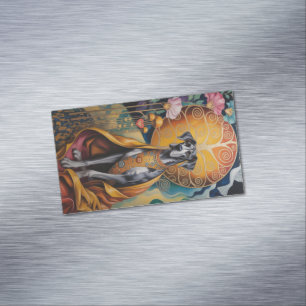 Geschäftskartenmagnet Deutsche Dogge Magnetische Visitenkarte