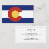 Geschäftskartenschablone der Colorado-Staatsflagge Visitenkarte (Vorne/Hinten)