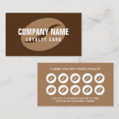 Geschäftskartenvorlage für den Coffee-Shop Visitenkarte (Vorne/Hinten)