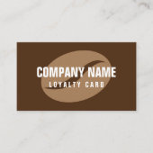 Geschäftskartenvorlage für den Coffee-Shop Visitenkarte (Vorderseite)