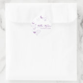 GESCHÄFTSKENNZEICHNUNG: Schmetterlinge 3 Runder Aufkleber (Tasche)