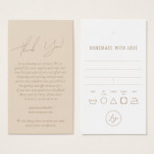 Geschäftskleidung Danke, dass Sie Tag mit Logo (Vorne & Hinten)