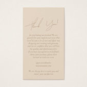 Geschäftskleidung Danke, dass Sie Tag mit Logo (Vorderseite)