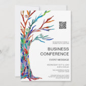 Geschäftskonferenz-Event-QR-Code Einladung (Vorderseite)