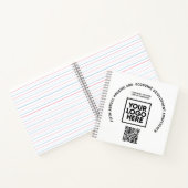Geschäftskonferenz Individueller Logo-QR-Code Notizblock (Innenseite)