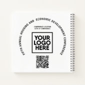 Geschäftskonferenz Individueller Logo-QR-Code Notizblock (Rückseite)