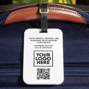 Geschäftskonferenz Individuelles Logo QR-Code Gepäckanhänger