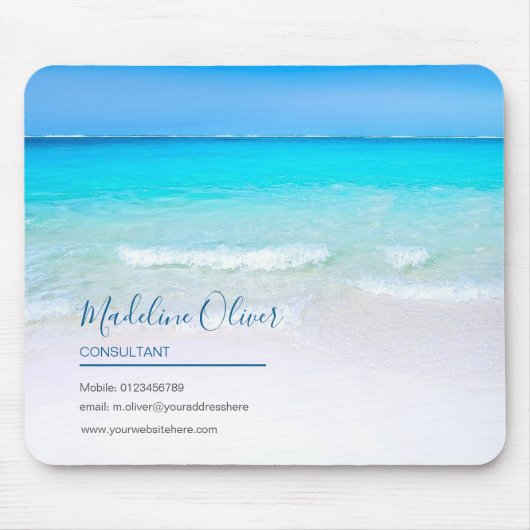 Geschäftskontakte zum Blue Ocean Sky Mousepad (Vorne)