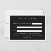 GESCHÄFTSKONTROLLBESCHEINIGUNG | Bow | Silberner G (Rückseite)