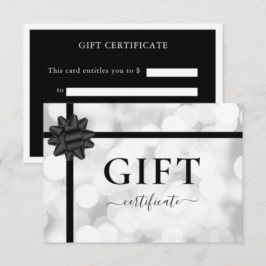 GESCHÄFTSKONTROLLBESCHEINIGUNG | Bow | Silberner G (Vorne/Hinten)