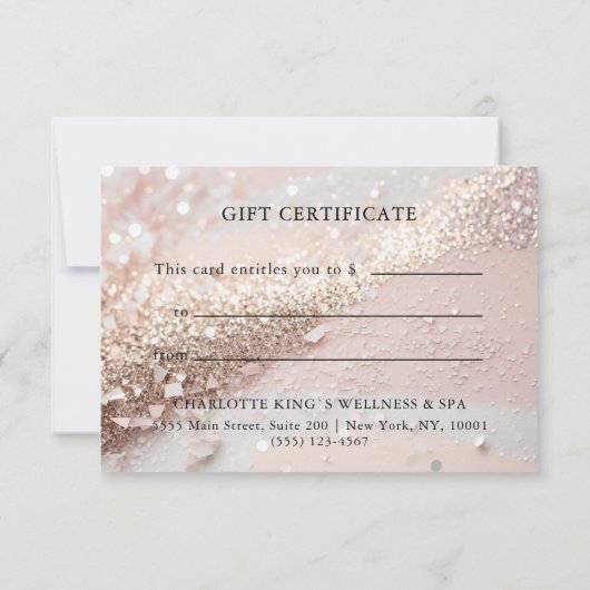 GESCHÄFTSKONTROLLBESCHEINIGUNG | GLITZER (Rückseite)