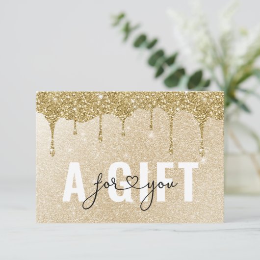 GESCHÄFTSKONTROLLBESCHEINIGUNG | Glitzer fallen (Stehend Vorderseite)