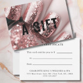 GESCHÄFTSKONTROLLBESCHEINIGUNG | Glitzer Nails