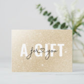 GESCHÄFTSKONTROLLBESCHEINIGUNG | Gold-Glitzer (Stehend Vorderseite)