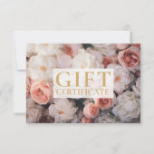 GESCHÄFTSKONTROLLBESCHEINIGUNG | Modern | Floral | (Vorderseite)