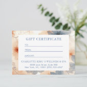 GESCHÄFTSKONTROLLBESCHEINIGUNG | Modern | Floral | (Stehend Vorderseite)