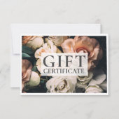 GESCHÄFTSKONTROLLBESCHEINIGUNG | Modern | Floral | (Vorderseite)