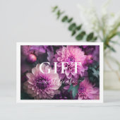 GESCHÄFTSKONTROLLBESCHEINIGUNG | Modern | Floral | (Stehend Vorderseite)