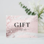 GESCHÄFTSKONTROLLBESCHEINIGUNG | Modern | GLITZER (Stehend Vorderseite)