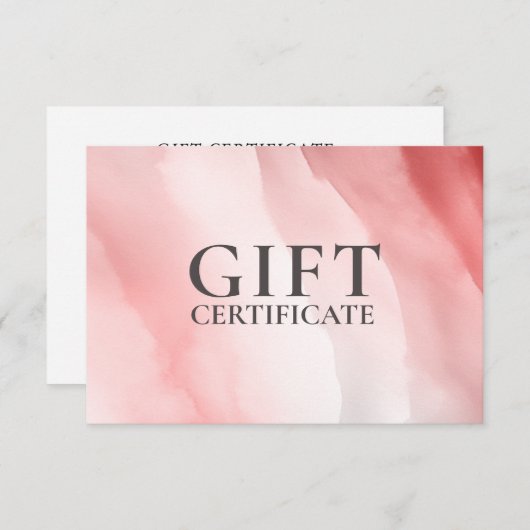 GESCHÄFTSKONTROLLBESCHEINIGUNG | Modern | Wasserfa (Vorne/Hinten)