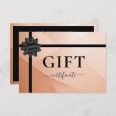 GESCHÄFTSKONTROLLBESCHEINIGUNG | Ribbon | Kupfer (Vorne/Hinten)