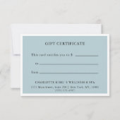 GESCHÄFTSKONTROLLE | Modernes Grau-Blau (Rückseite)