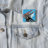 Geschäftsleute, die Pfeilzeichen werfen Button (Beispiel)