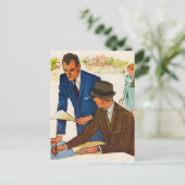 Geschäftsleute Postkarte (Stehend Vorderseite)