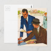 Geschäftsleute Postkarte (Vorne/Hinten)