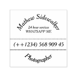 Geschäftslinie Retro Classic Square Permastempel