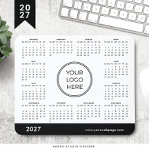 Geschäftslogo 2027 Kalender Mauspad