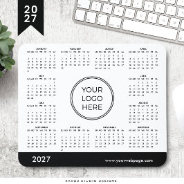 Geschäftslogo 2027 Kalender Mauspad