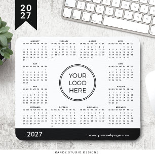 Geschäftslogo 2027 Kalender Mauspad