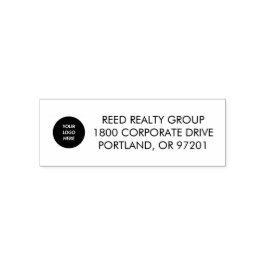 Geschäftslogo-Adresse Selbstfärbestempel Permastempel