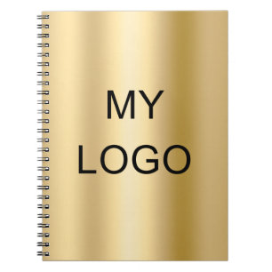 Geschäftslogo aus Gold Notizblock