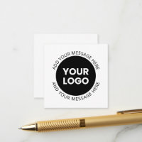 Geschäftslogo & bearbeitbarer Text Weiß & Schwarz