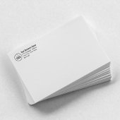 Geschäftslogo Benutzerdefinierte Rücksendeadresse Permastempel